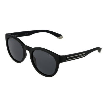 Polaroid Unisex Sunglasses – Black Polycarbonate, Grey Polarized Lenses