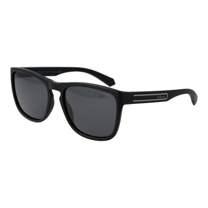 Polaroid Unisex Sunglasses – Black Polycarbonate Frame, Grey Polarized Lenses