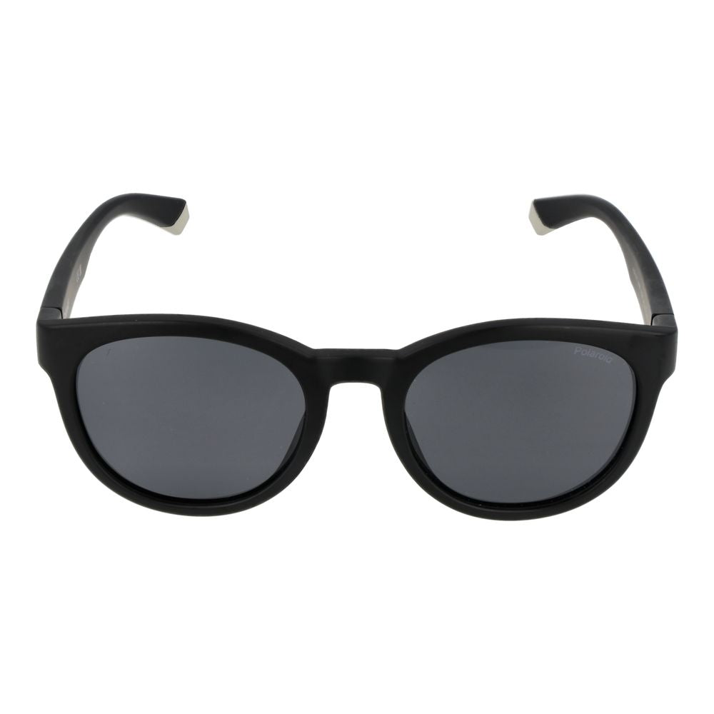Polaroid Unisex Sunglasses – Black Polycarbonate, Grey Polarized Lenses