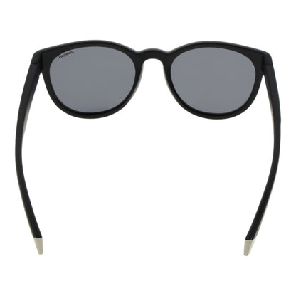 Polaroid Unisex Sunglasses – Black Polycarbonate, Grey Polarized Lenses