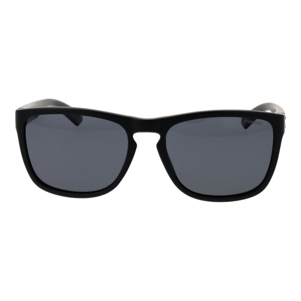 Polaroid Unisex Sunglasses – Black Polycarbonate Frame, Grey Polarized Lenses