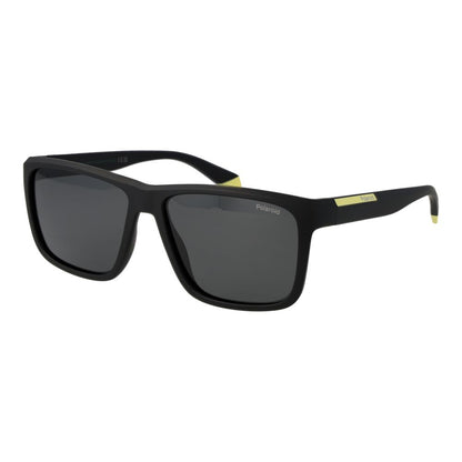 Polaroid Men’s Sunglasses – Black Polycarbonate Frame, Grey Polarized Lenses