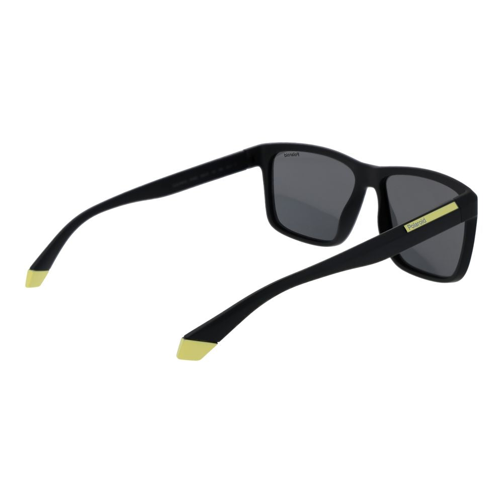 Polaroid Men’s Sunglasses – Black Polycarbonate Frame, Grey Polarized Lenses