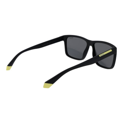 Polaroid Men’s Sunglasses – Black Polycarbonate Frame, Grey Polarized Lenses