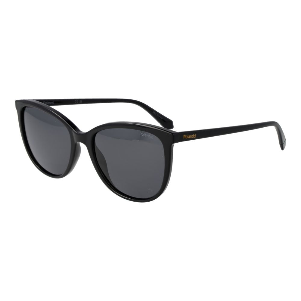 Polaroid Women's Sunglasses – Black Polycarbonate Frame, Polarized Grey Lenses