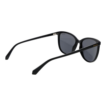 Polaroid Women's Sunglasses – Black Polycarbonate Frame, Polarized Grey Lenses