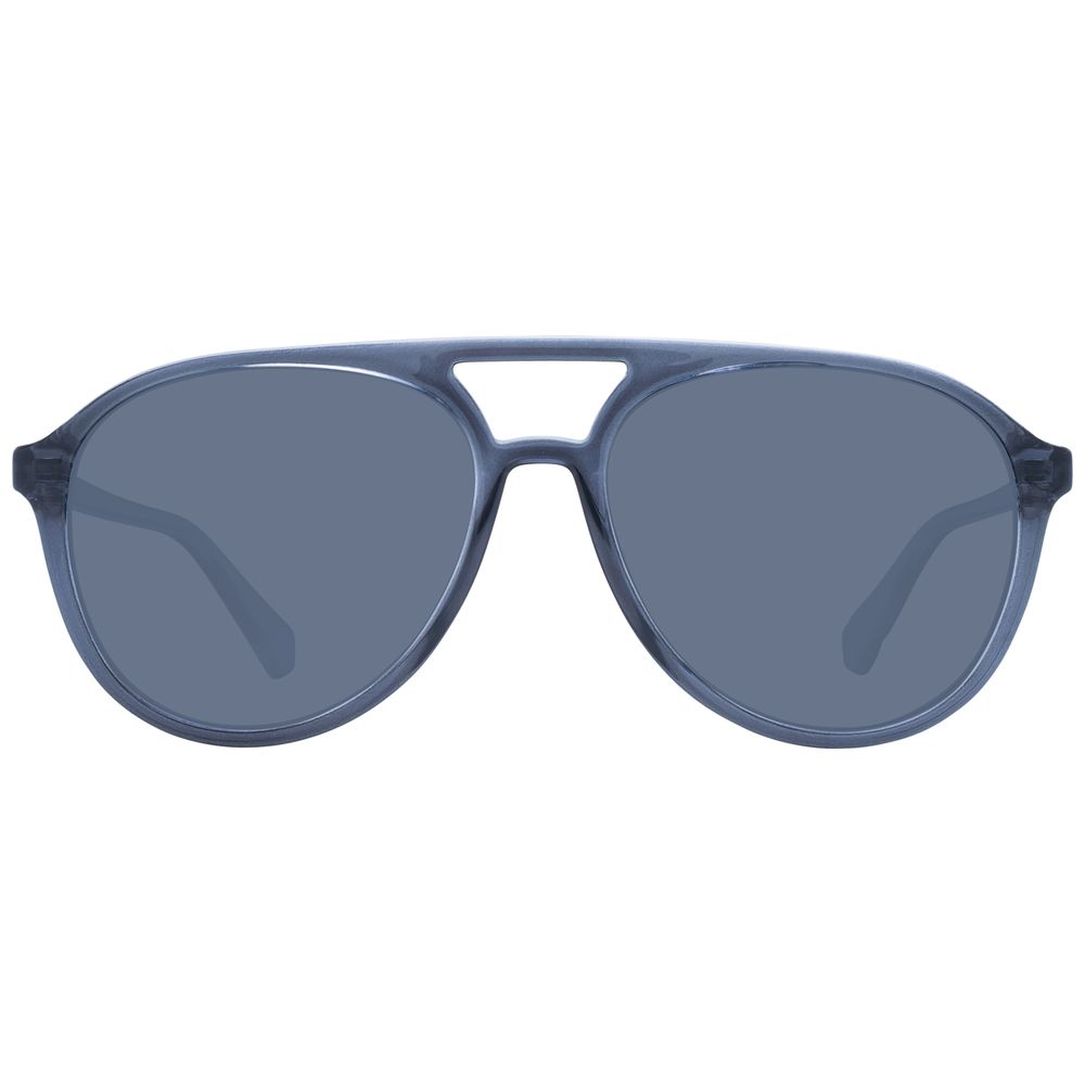 Polaroid Unisex Sunglasses – Grey Polycarbonate Frame, Polarized Lenses