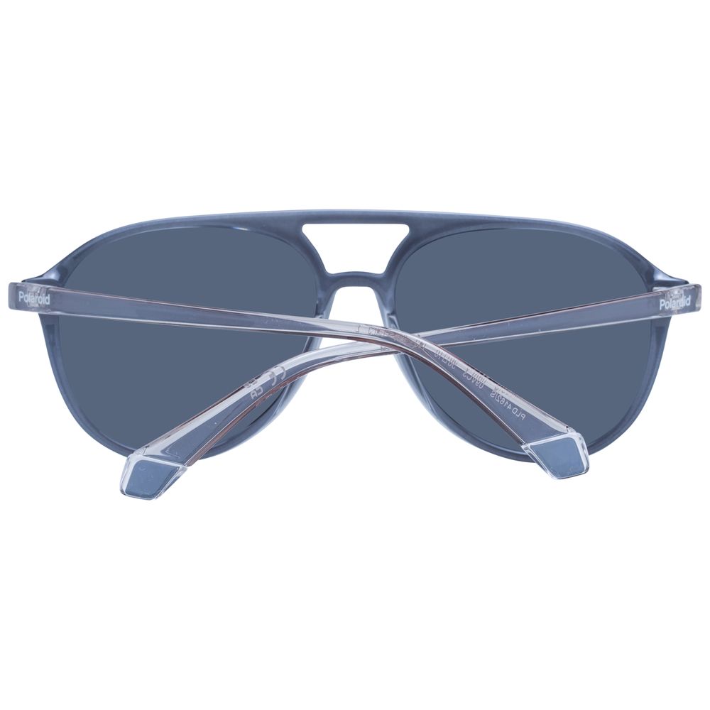 Polaroid Unisex Sunglasses – Grey Polycarbonate Frame, Polarized Lenses