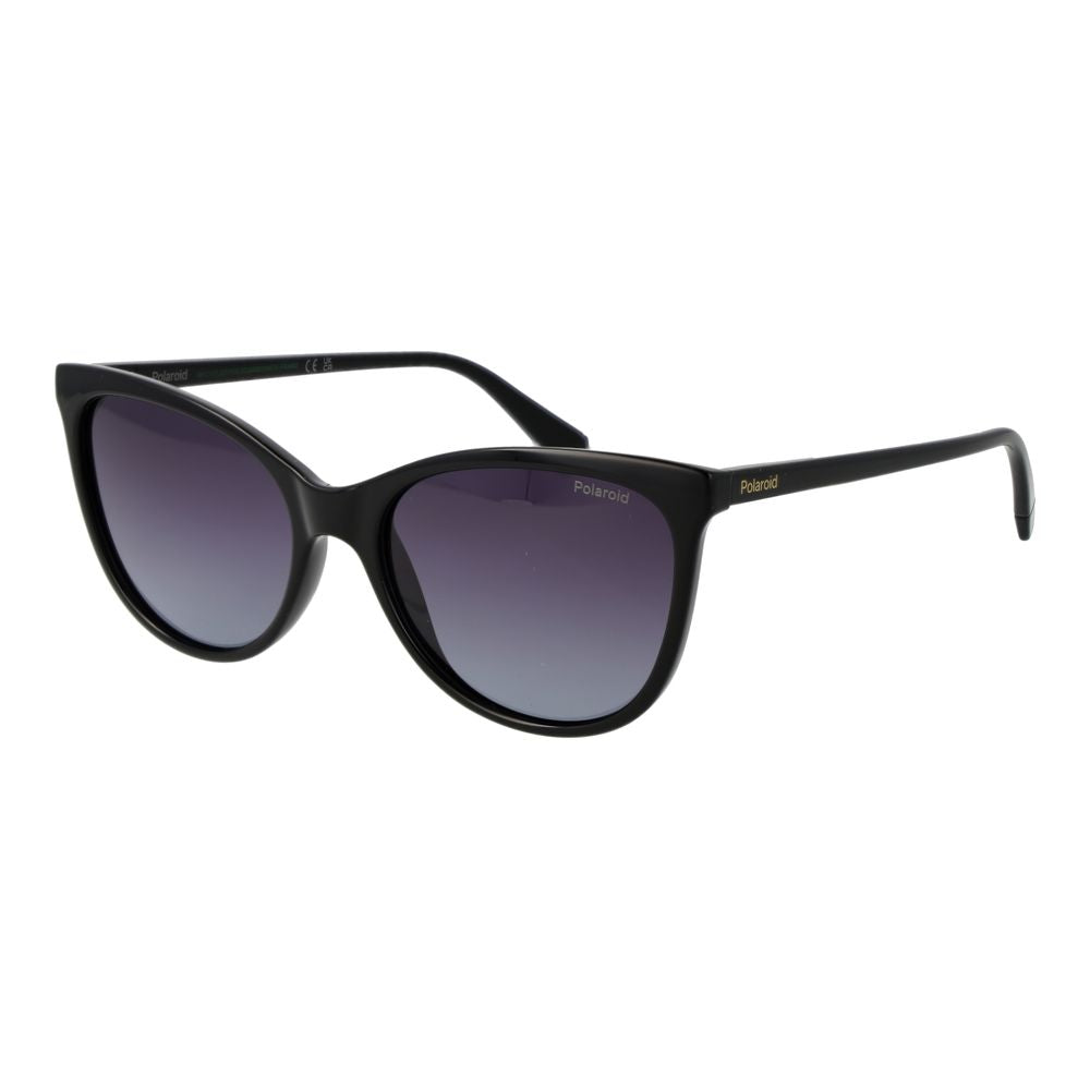Polaroid Women’s Sunglasses – Black Polycarbonate Frame, Purple Polarized Lenses