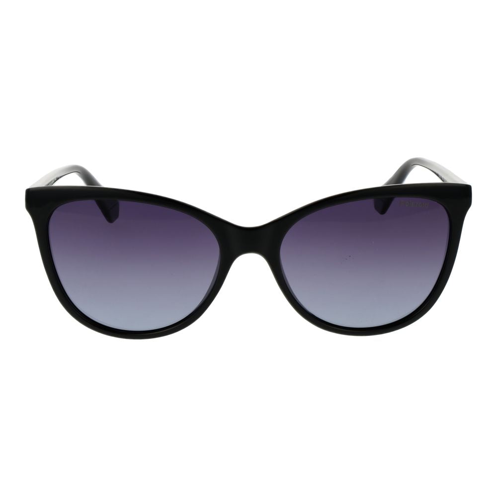 Polaroid Women’s Sunglasses – Black Polycarbonate Frame, Purple Polarized Lenses