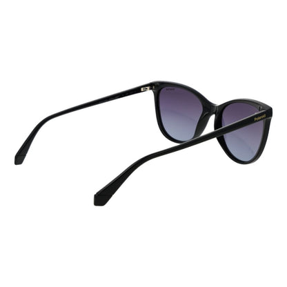 Polaroid Women’s Sunglasses – Black Polycarbonate Frame, Purple Polarized Lenses