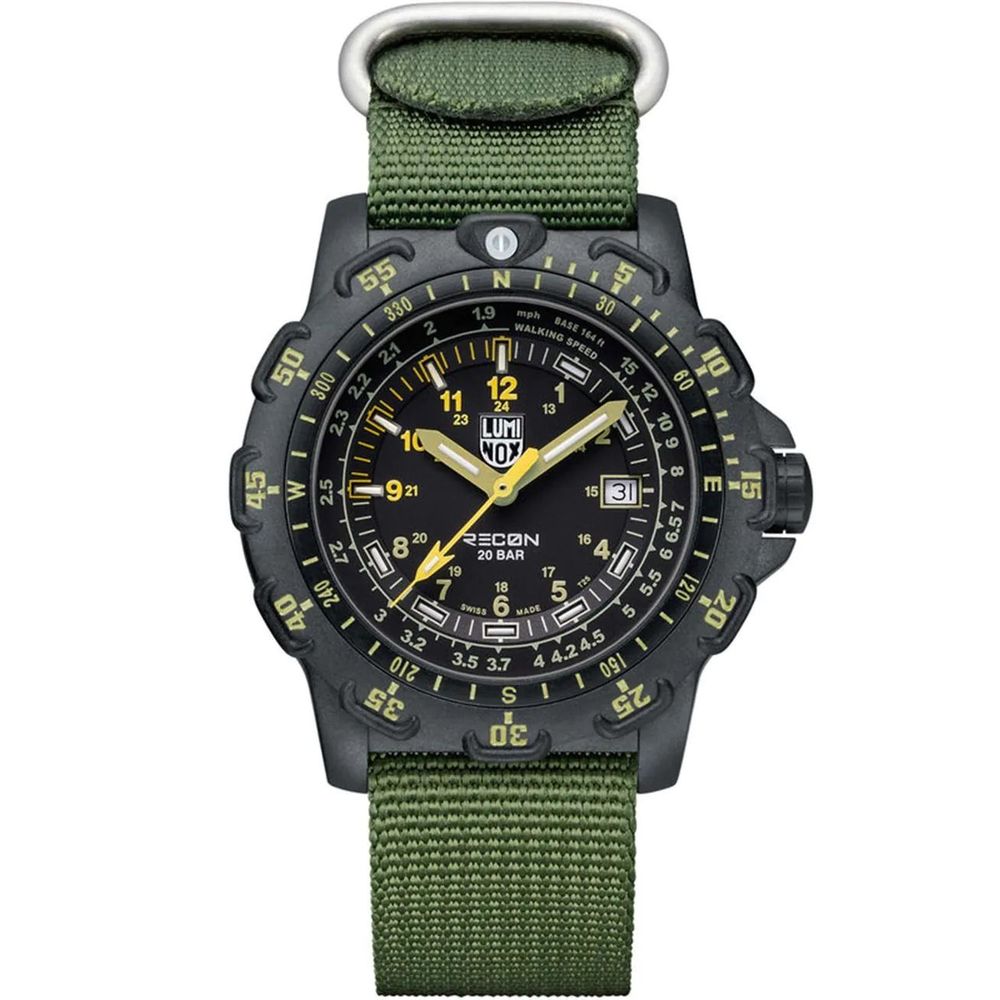 Luminox Men's Nylon Sport Watch, Green Strap, Bold Design