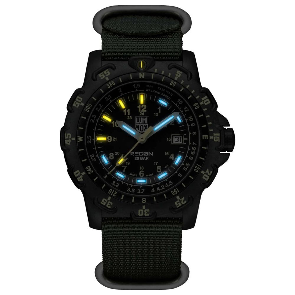 Luminox Men's Nylon Sport Watch, Green Strap, Bold Design