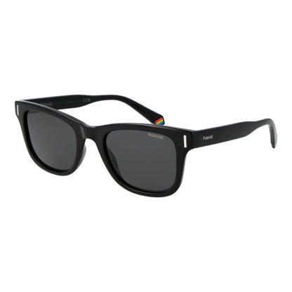 Polaroid Unisex Sunglasses – Black Polycarbonate Frame, Grey Polarised Lenses
