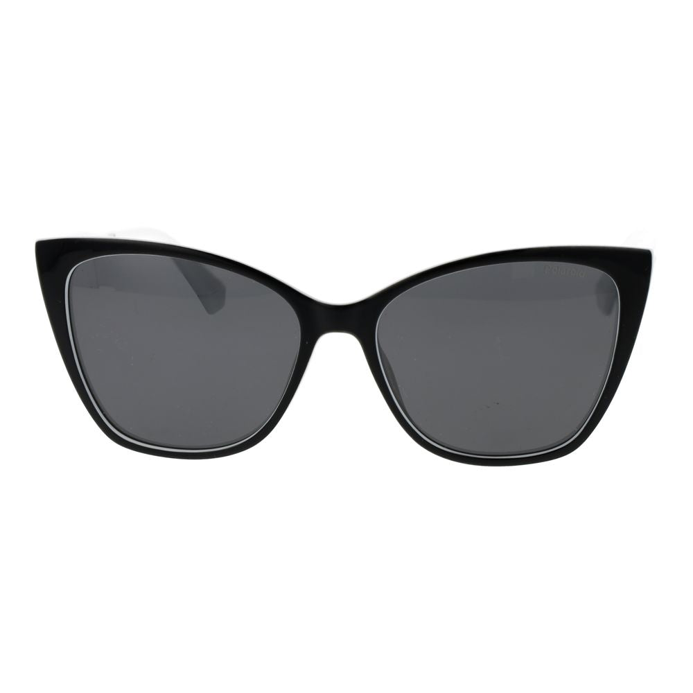 Polaroid Women's Sunglasses – Black Polycarbonate Frame, Grey Polarized Lenses