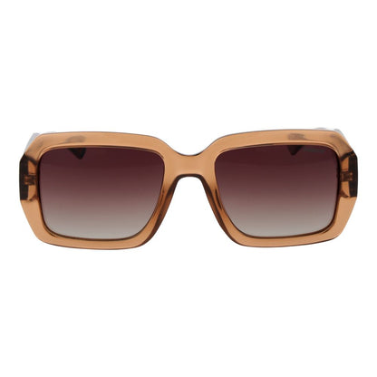 Polaroid Unisex Sunglasses – Brown Polycarbonate Frame, Polarized Lenses