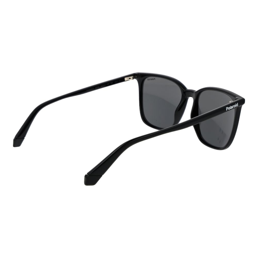 Polaroid Women's Sunglasses – Black Plastic Frame, Grey Polarised Lenses