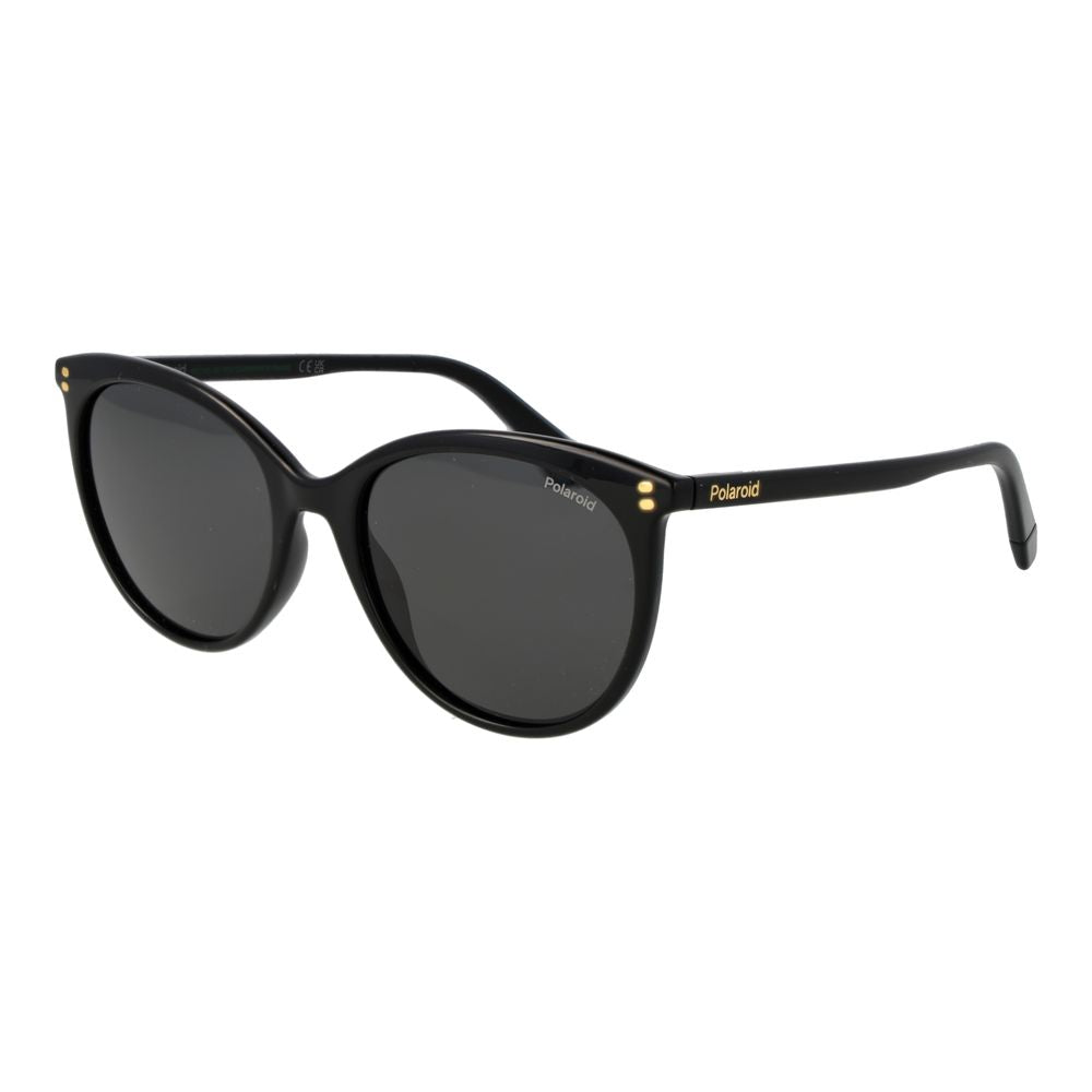 Polaroid Women’s Sunglasses – Black Polycarbonate Frame, Grey Polarized Lenses