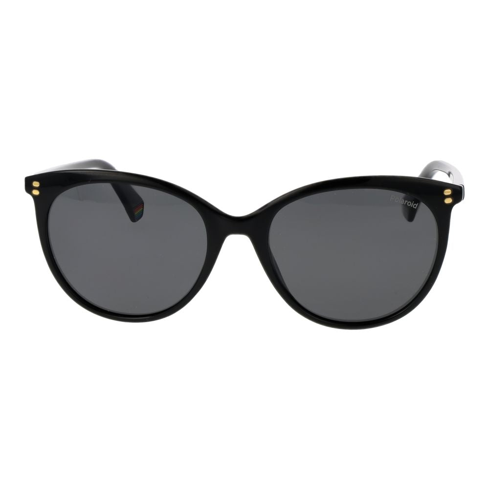 Polaroid Women’s Sunglasses – Black Polycarbonate Frame, Grey Polarized Lenses