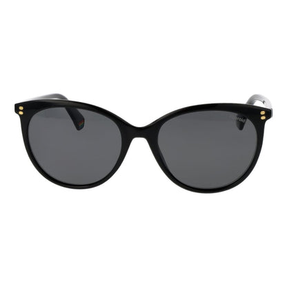 Polaroid Women’s Sunglasses – Black Polycarbonate Frame, Grey Polarized Lenses
