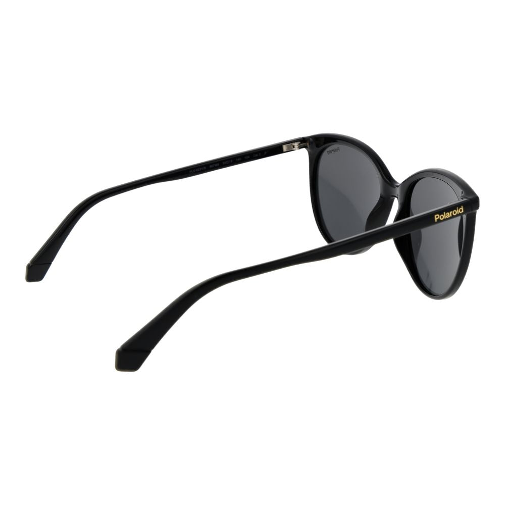 Polaroid Women’s Sunglasses – Black Polycarbonate Frame, Grey Polarized Lenses