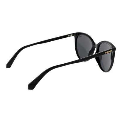 Polaroid Women’s Sunglasses – Black Polycarbonate Frame, Grey Polarized Lenses
