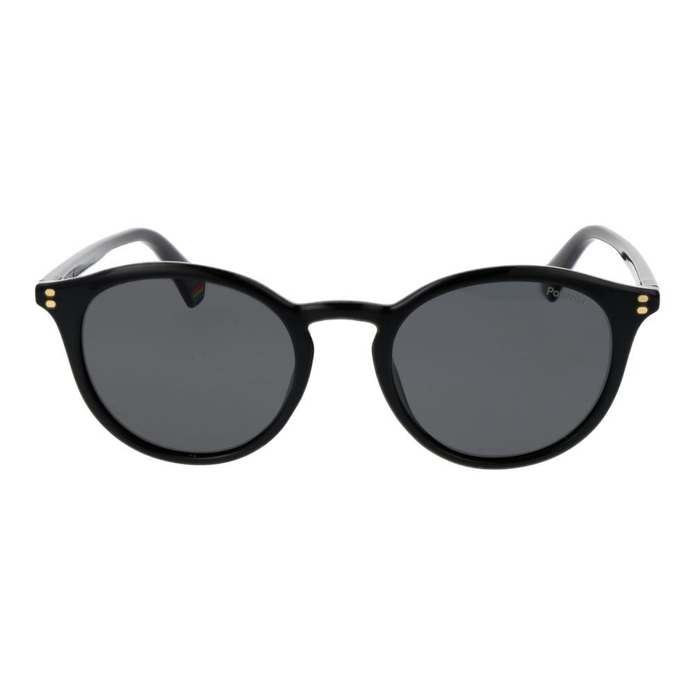 Polaroid Unisex Sunglasses – Black Polycarbonate Frame, Grey Polarised Lenses