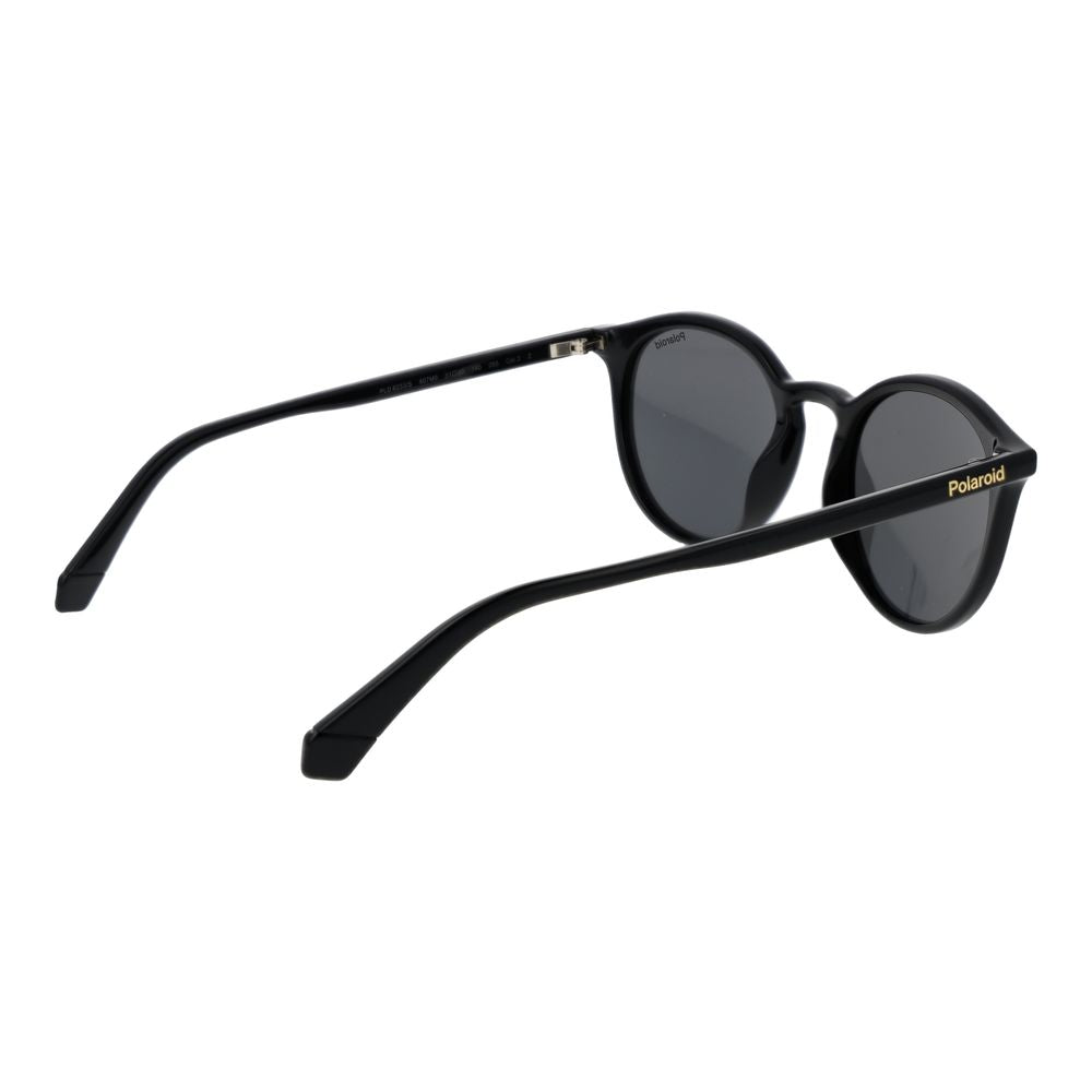 Polaroid Unisex Sunglasses – Black Polycarbonate Frame, Grey Polarised Lenses