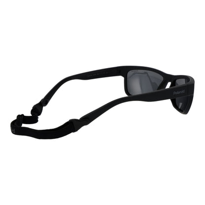 Polaroid Men's Sunglasses – Black Resin Frame, Grey Polarized Lenses