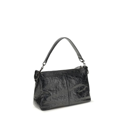 Balenciaga Black Lambskin City Moto Small Shoulder Bag