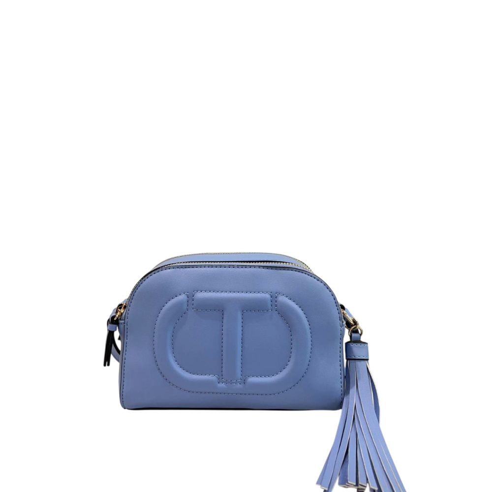 Twinset Blue PU Women Crossbody Bag