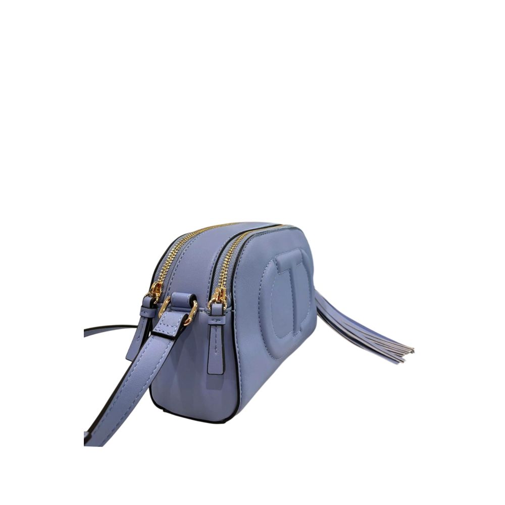 Twinset Blue PU Women Crossbody Bag