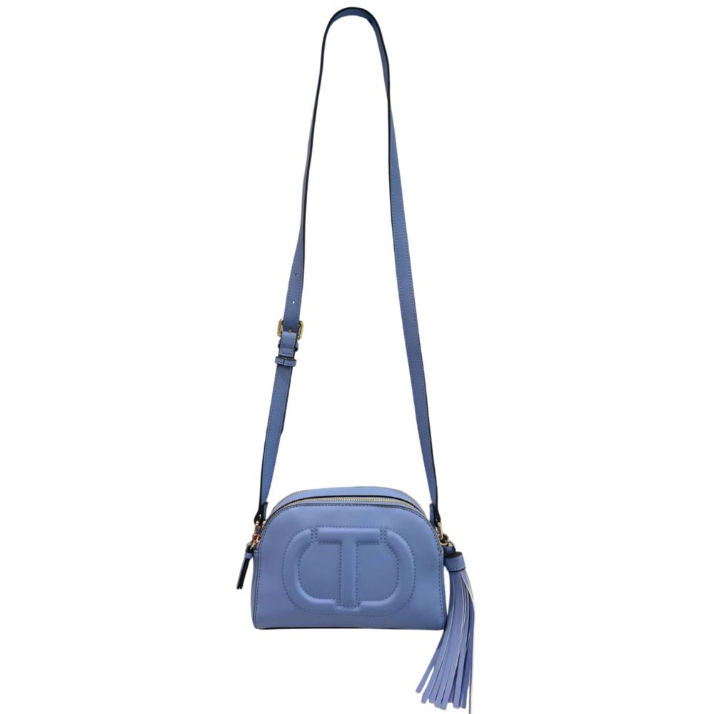 Twinset Blue PU Women Crossbody Bag