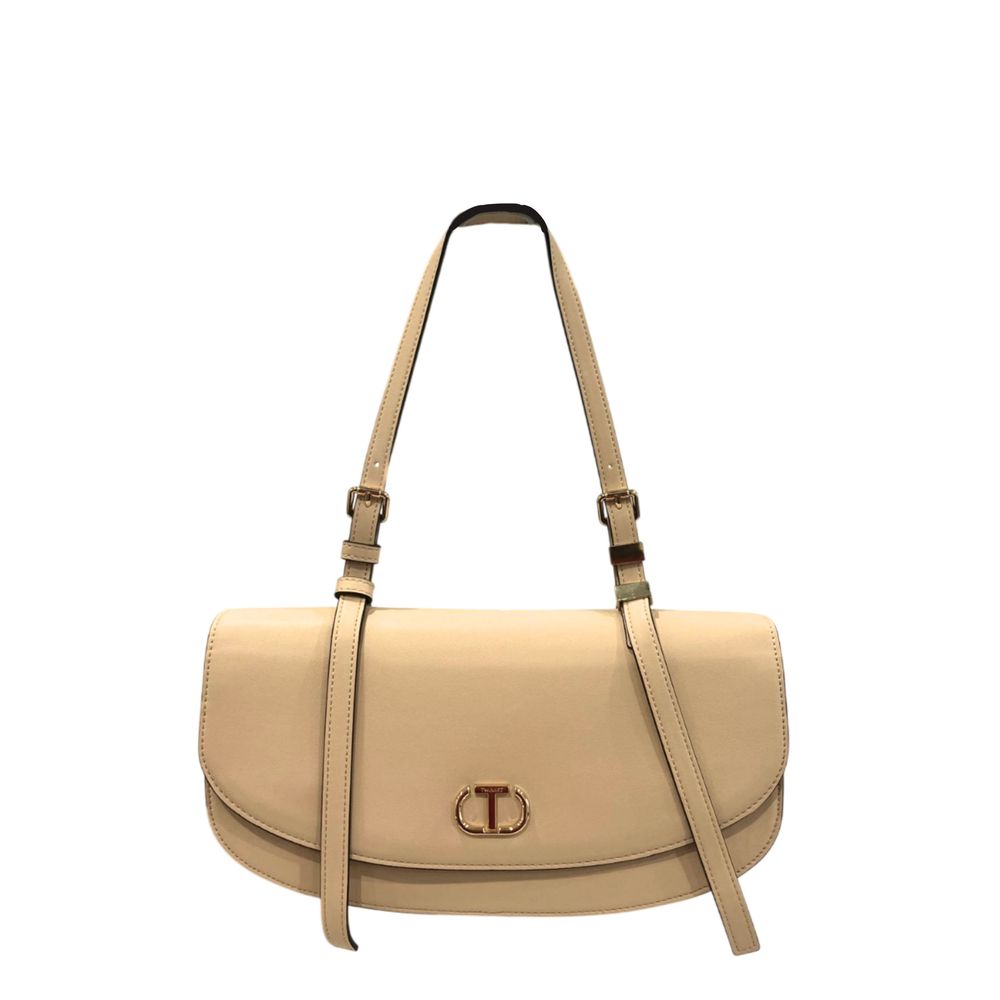 Twinset Yellow PU Women Crossbody Bag