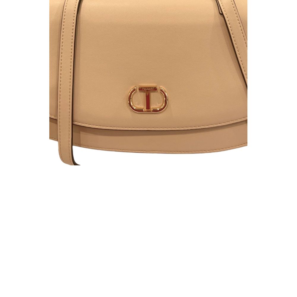 Twinset Yellow PU Women Crossbody Bag
