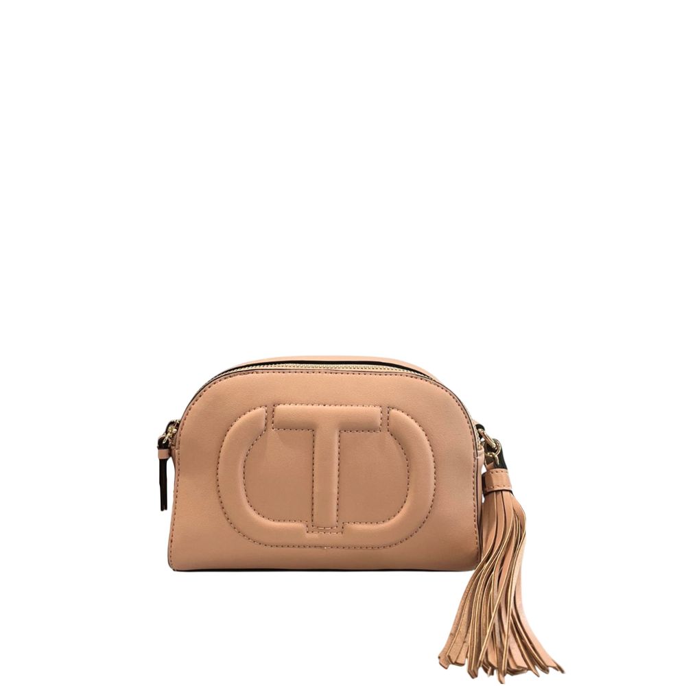 Twinset Pink Faux Leather Women Crossbody Bag