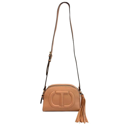 Twinset Pink Faux Leather Women Crossbody Bag