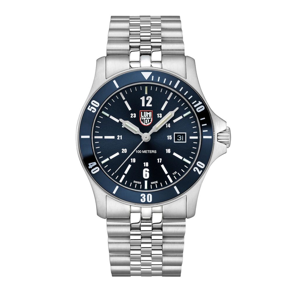 Luminox Men's Grey Stainless Steel Sport Watch with Timer