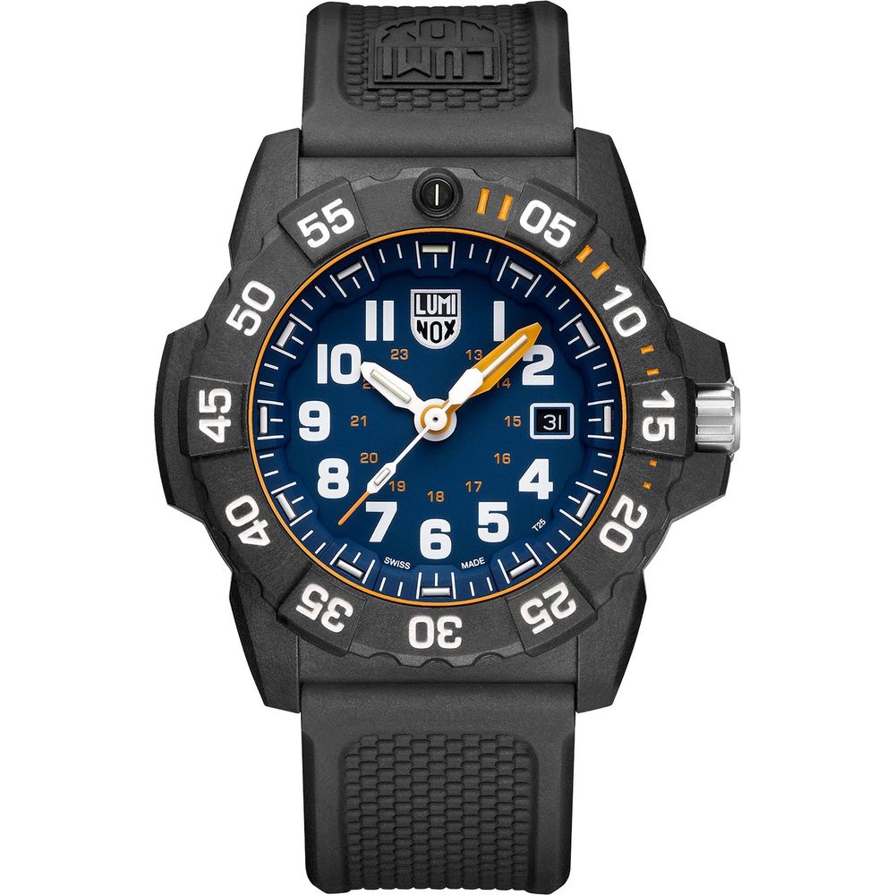 Luminox Men's Rubber Sport Watch - Black Strap, Grey Case