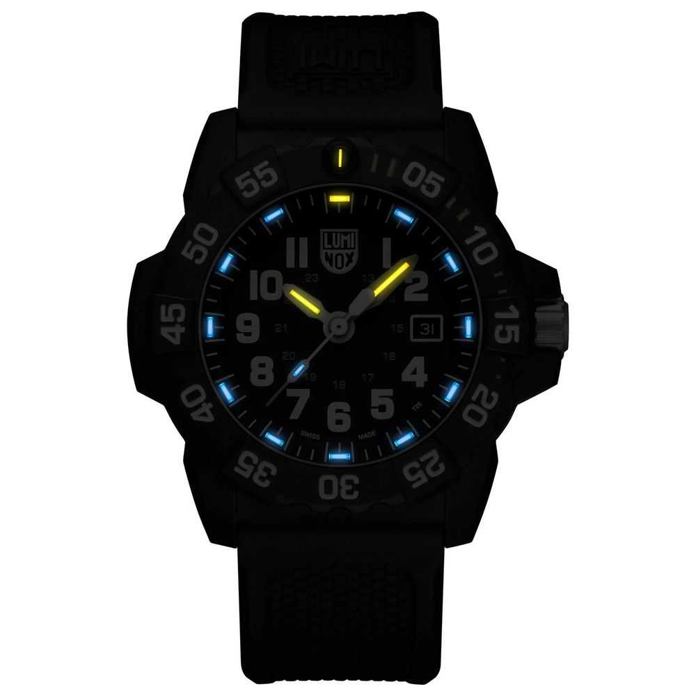 Luminox Men's Rubber Sport Watch - Black Strap, Grey Case