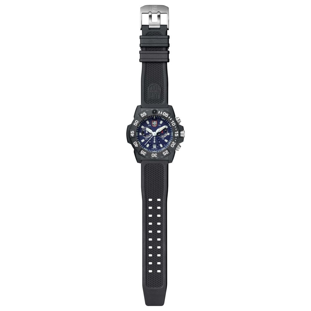 Luminox Men's Black Rubber Sport Watch with Blue Dial