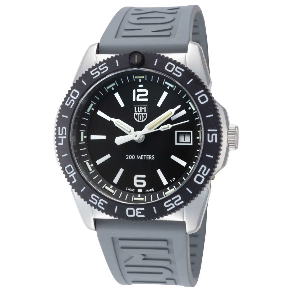 Luminox Men's Gray Rubber Sport Watch with Swiss Quartz Movement