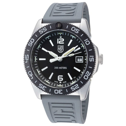 Luminox Men's Gray Rubber Sport Watch with Swiss Quartz Movement