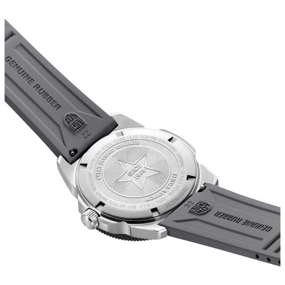 Luminox Men's Gray Rubber Sport Watch with Swiss Quartz Movement