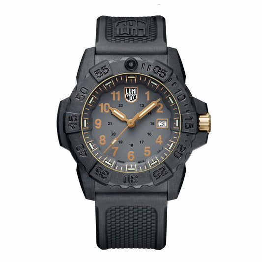 Luminox Men's Black Rubber Sport Watch with Navy Seal Technology