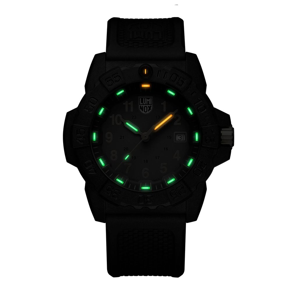 Luminox Men's Black Rubber Sport Watch with Navy Seal Technology