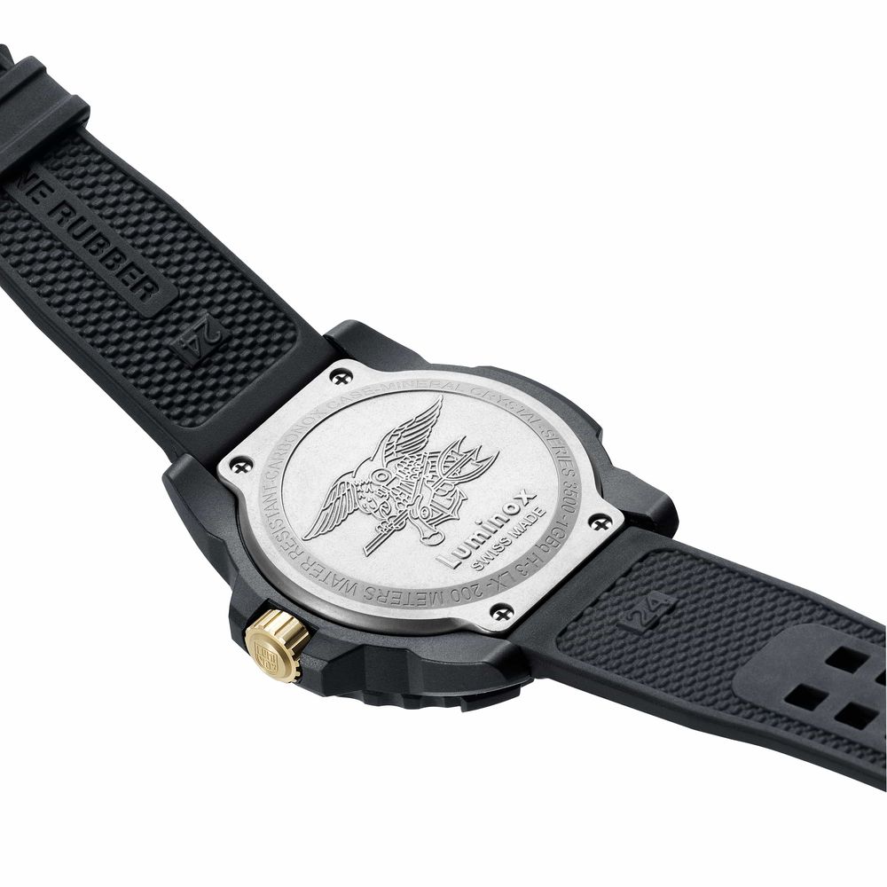 Luminox Men's Black Rubber Sport Watch with Navy Seal Technology