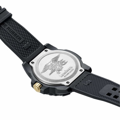 Luminox Men's Black Rubber Sport Watch with Navy Seal Technology