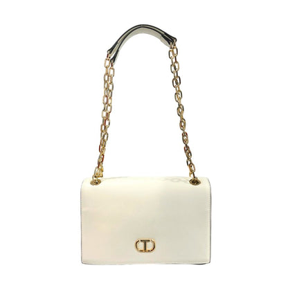 Twinset White PU Women Crossbody Bag