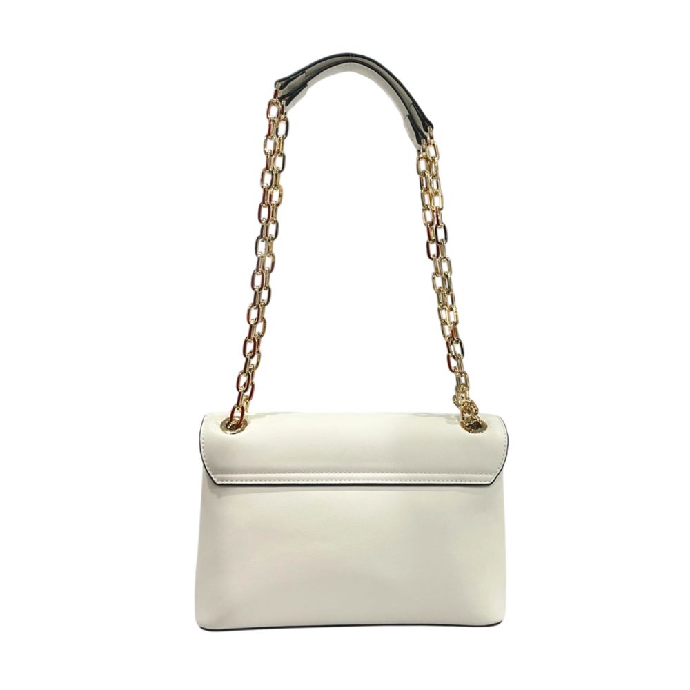 Twinset White PU Women Crossbody Bag